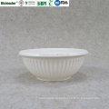 Biodegradable corn starch plastic bowl and lid